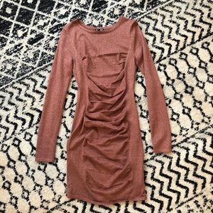 Express rouched mauve mini